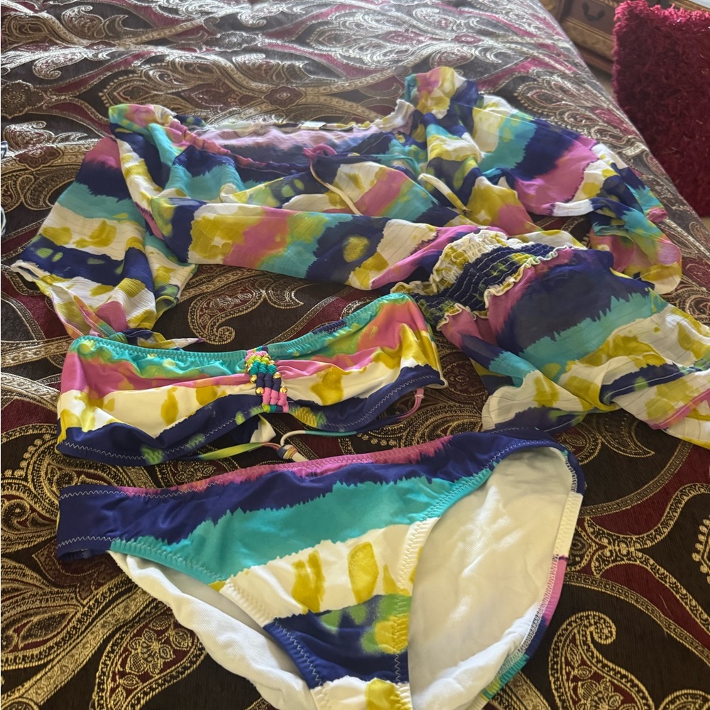 ABS Allen Schwartz Multicolor Bikini Set